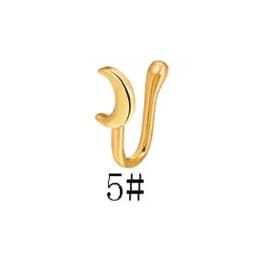 1Pcs New Crystal Zircon Butterfly Clip On Nose Ring Flower Fake Nose Piercing Clip On Earrings Nose Clip Fake Piercing Jewelry