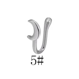 1Pcs New Crystal Zircon Butterfly Clip On Nose Ring Flower Fake Nose Piercing Clip On Earrings Nose Clip Fake Piercing Jewelry