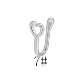 1Pcs New Crystal Zircon Butterfly Clip On Nose Ring Flower Fake Nose Piercing Clip On Earrings Nose Clip Fake Piercing Jewelry