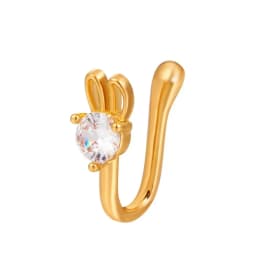 1Pcs New Crystal Zircon Butterfly Clip On Nose Ring Flower Fake Nose Piercing Clip On Earrings Nose Clip Fake Piercing Jewelry