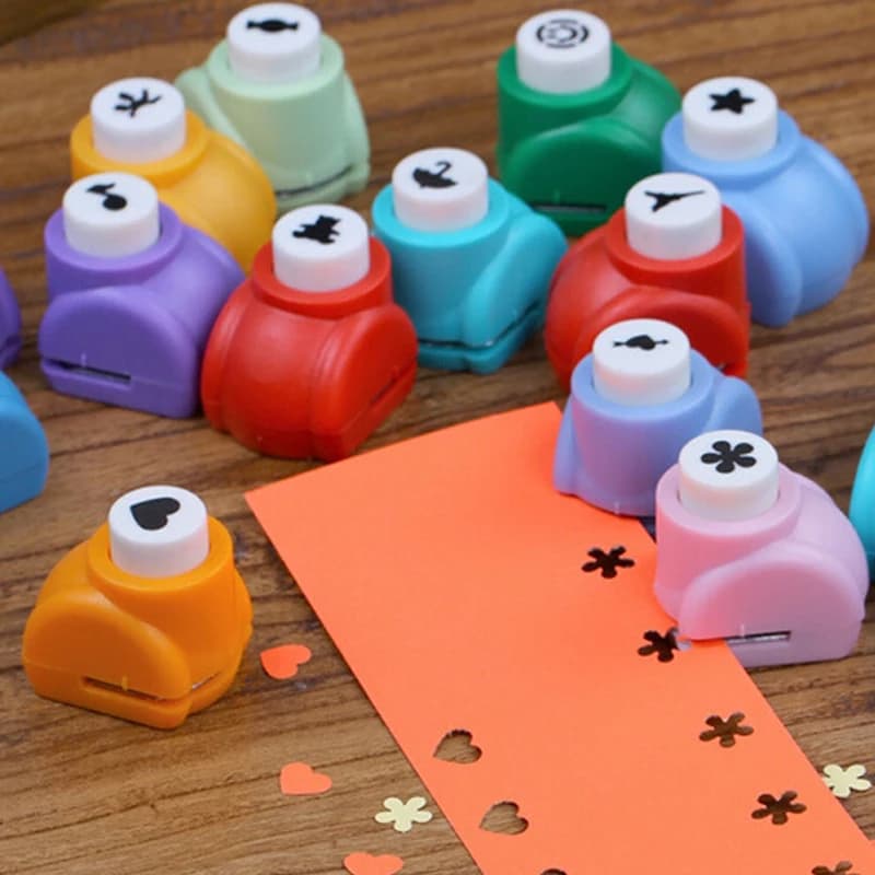 Mini Flower Hole Punch Tool for DIY Scrapbooking, Card Making, Paper Crafts - 3/5/7mm Handmade Calico Puncher