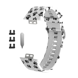 Sport Silicone Watchband For Huawei Watch Fit Strap Original SmarwatchWriststrap Belt Bracelet Printing Accessories with tool
