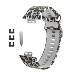 Sport Silicone Watchband For Huawei Watch Fit Strap Original SmarwatchWriststrap Belt Bracelet Printing Accessories with tool