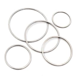 20pcs 15-60mm 316 Stainless Steel Gold Plated Earrings Rings Big Circle Ear Wire Hoops Pendant DIY Jewelry Findings Accessories