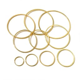 20pcs 15-60mm 316 Stainless Steel Gold Plated Earrings Rings Big Circle Ear Wire Hoops Pendant DIY Jewelry Findings Accessories