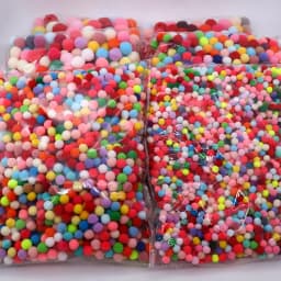 8-30mm Mixed Fluffy High Elasticity Soft Pompoms Home Furnishings Diy Hand-sewn Craft Children's Toys Wedding Decoration 20-50g
