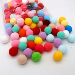 8-30mm Mixed Fluffy High Elasticity Soft Pompoms Home Furnishings Diy Hand-sewn Craft Children's Toys Wedding Decoration 20-50g