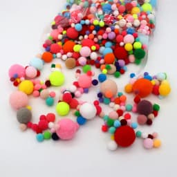 8-30mm Mixed Fluffy High Elasticity Soft Pompoms Home Furnishings Diy Hand-sewn Craft Children's Toys Wedding Decoration 20-50g