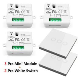 Diese 86 Switch Panel ON/OFF Touch Switch Wireless Light Switch 433Mhz Remote Control ,AC 85V~240V 10A Interruptor for Lighting