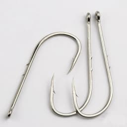 50pcs Fishhook Long Shank Fishing Hook 1#-12# High Carbon Steel Sharp Barbed Offset Narrow Bait Fishing Hooks Tackle Box