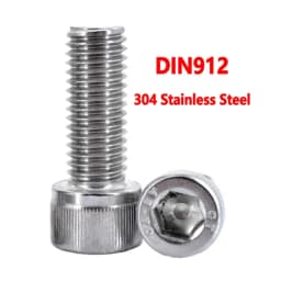 5-55pcs 304 Round Stainless Steel ISO7380 Allen Bolt DIN912 Hexagon Hex Socket Head Cap Screw M2 M2.5 M3 M4 M5 M6 M8 L=4-55mm