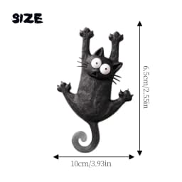 Creative & Cute Magnetic Cat Refrigerator Magnet — "Hang in There, Fridge Cat"