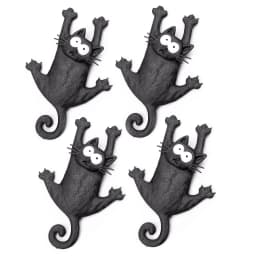 Creative & Cute Magnetic Cat Refrigerator Magnet — "Hang in There, Fridge Cat"