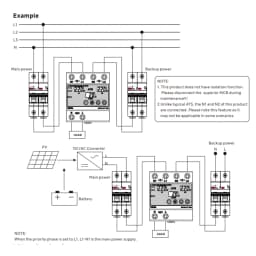 GEYA 63A 220V Automatic Transfer Switch ATS Adjustable Over Under Voltage Current Protector Dual Power Conversion Monitor Relay