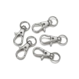 10/30/50/100Pcs Key Chain Clip Hooks Swivel Clasps Lanyard Snap Hook Lobster Claw Clasp for Keychain DIY Jewelry Crafts