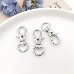 10/30/50/100Pcs Key Chain Clip Hooks Swivel Clasps Lanyard Snap Hook Lobster Claw Clasp for Keychain DIY Jewelry Crafts