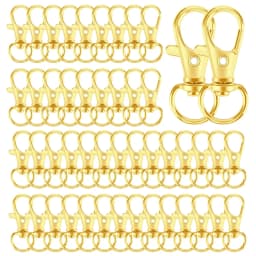 10/30/50/100Pcs Key Chain Clip Hooks Swivel Clasps Lanyard Snap Hook Lobster Claw Clasp for Keychain DIY Jewelry Crafts
