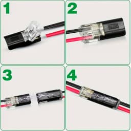 20-100P Double Wire Plug-in Connectors with Locking Buckle Car Wire 2 Way Terminal Block Waterproof Quick Connector Cable Clamps