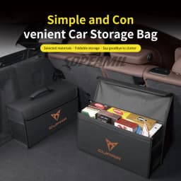 For Cupra Ateca Born Leon IBIZA Raval Formentor Terramar Tavascan Car Trunk Storage Box Capacity Foldable Stowing Tidying Bag