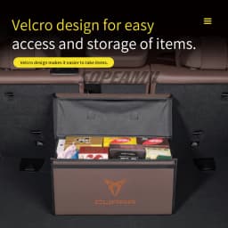 For Cupra Ateca Born Leon IBIZA Raval Formentor Terramar Tavascan Car Trunk Storage Box Capacity Foldable Stowing Tidying Bag
