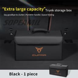 For Cupra Ateca Born Leon IBIZA Raval Formentor Terramar Tavascan Car Trunk Storage Box Capacity Foldable Stowing Tidying Bag