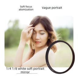 Lightdow White Soft Lens Filter 1/4 1/8 Fit 52 55 58 62 67 72 77 82mm Soft Filter White Mist Soft Focus Dreamy Cinematic Effect