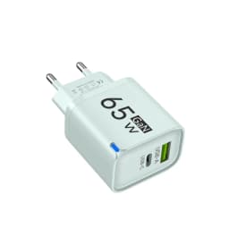 65W GaN USB C Charger 3 Ports Fast Charging Mobile Phone Adapter QC3.0 Wall for iPhone 16 17 Samsung Xiaomi Huawei EU US UK Plug