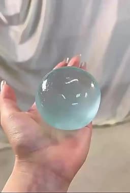 Handmade Coconut Oil Squishy Ball Slow Rising Fidget Stress Ball Clear Jelly Sensory Ball Soft Stress Relief Toy for Adults