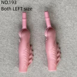 1/6 Scale Slim Monster Doll Parts - Elbows Feet Hands in Black White Brown Beige with Long Nail Options for Doll Accessories