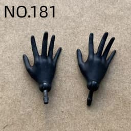 1/6 Scale Slim Monster Doll Parts - Elbows Feet Hands in Black White Brown Beige with Long Nail Options for Doll Accessories
