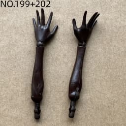 1/6 Scale Slim Monster Doll Parts - Elbows Feet Hands in Black White Brown Beige with Long Nail Options for Doll Accessories