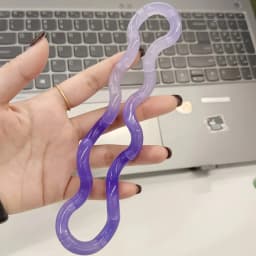 Deformable Gradient Silicone Rope Fidget Toy Stress Relief Deformation Knot Toy Fun Educational Antiestrés Juguetes