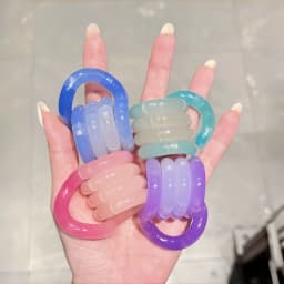 Deformable Gradient Silicone Rope Fidget Toy Stress Relief Deformation Knot Toy Fun Educational Antiestrés Juguetes