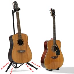 Guitar Steady Stands,Ultra-small Size Acoustic Guitar Stand,Portable Clamping Design Adjustable from 9cm to 12cm,Stand Upright