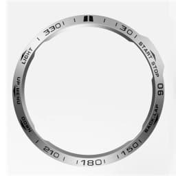 For Garmin fenix 6X/6X Pro/6X Sapphire Watch Bezel Ring Stainless Steel Sculptured Time Units Adhesive Anti-scratch Cover Rings