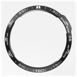 For Garmin fenix 6X/6X Pro/6X Sapphire Watch Bezel Ring Stainless Steel Sculptured Time Units Adhesive Anti-scratch Cover Rings
