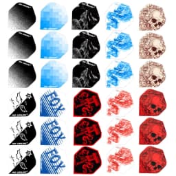 Fox Smiling Dart Flights Set 60PCS Multiple Styles Colorful PET Darts Flights Professional Darts Newly Dart Accessories
