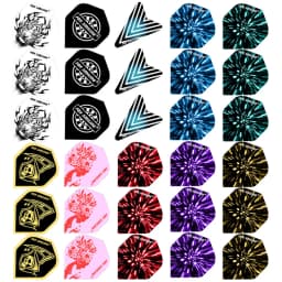 Fox Smiling Dart Flights Set 60PCS Multiple Styles Colorful PET Darts Flights Professional Darts Newly Dart Accessories