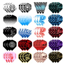 Fox Smiling Dart Flights Set 60PCS Multiple Styles Colorful PET Darts Flights Professional Darts Newly Dart Accessories