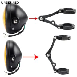 33mm-58mm Headlight Bracket Mount Clamp Fork Tube Light Holder 54mm 49mm 45mm 41mm 37mm Motorcycle Bobber Cafe Racer Universal