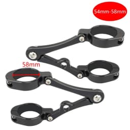 33mm-58mm Headlight Bracket Mount Clamp Fork Tube Light Holder 54mm 49mm 45mm 41mm 37mm Motorcycle Bobber Cafe Racer Universal