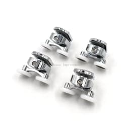 23mm/25mm/27mm Shower Door Rollers Zinc Alloy Double-Wheel Sliding Shower Door Roller Bearing Wheel Runners Replacement