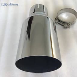Universal Stainless Steel Exhaust Car Muffler Tail Throat Modification for E90 W222 Pipe Car Modification Accessory