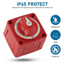2 3 4 Position Battery Mass Switch Cutter Single Dual For RV Boat Power Control Panel 12-48V 100-300A Isolator Disconnect Rotary