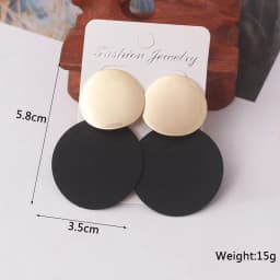 Black Hanging Long Earrings for Women Triangle Square Statement Drop Earrings 2025 Boucle Oreille Femme Fashion Jewelry