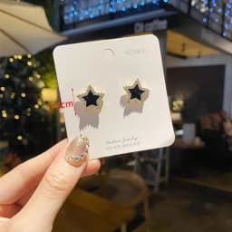 Black Hanging Long Earrings for Women Triangle Square Statement Drop Earrings 2025 Boucle Oreille Femme Fashion Jewelry