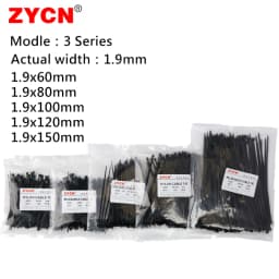 500pcs Self-Locking Nylon Cable Ties Set 3.5*250 4.5*300 Plastic Zip Loop Wire 4-6-8-10-12inch Wrap Fixed Binding High Tensile