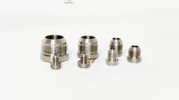 1PCS AN6 AN8 AN10 AN12 AN16 AN20 Male Billet Stainless Steel Straight Male Weld Fitting Adapter Weld Bung Nitrous Hose Fitting