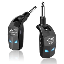 JOYO JW-03 Wireless Guitar System 2.4GHz Rechargeable Transmitter & Receiver 4 Channel Low Latency for Electric Guitar Bass Amp