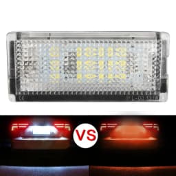 2 Pcs Auto Tail Light Led License Plate Light Led Canbus White LED Bulbs for BMW 3 Series E46 4D 4DR 1998-2002 Car Accessories